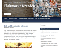 Tablet Screenshot of flohmarkt-dresden.net